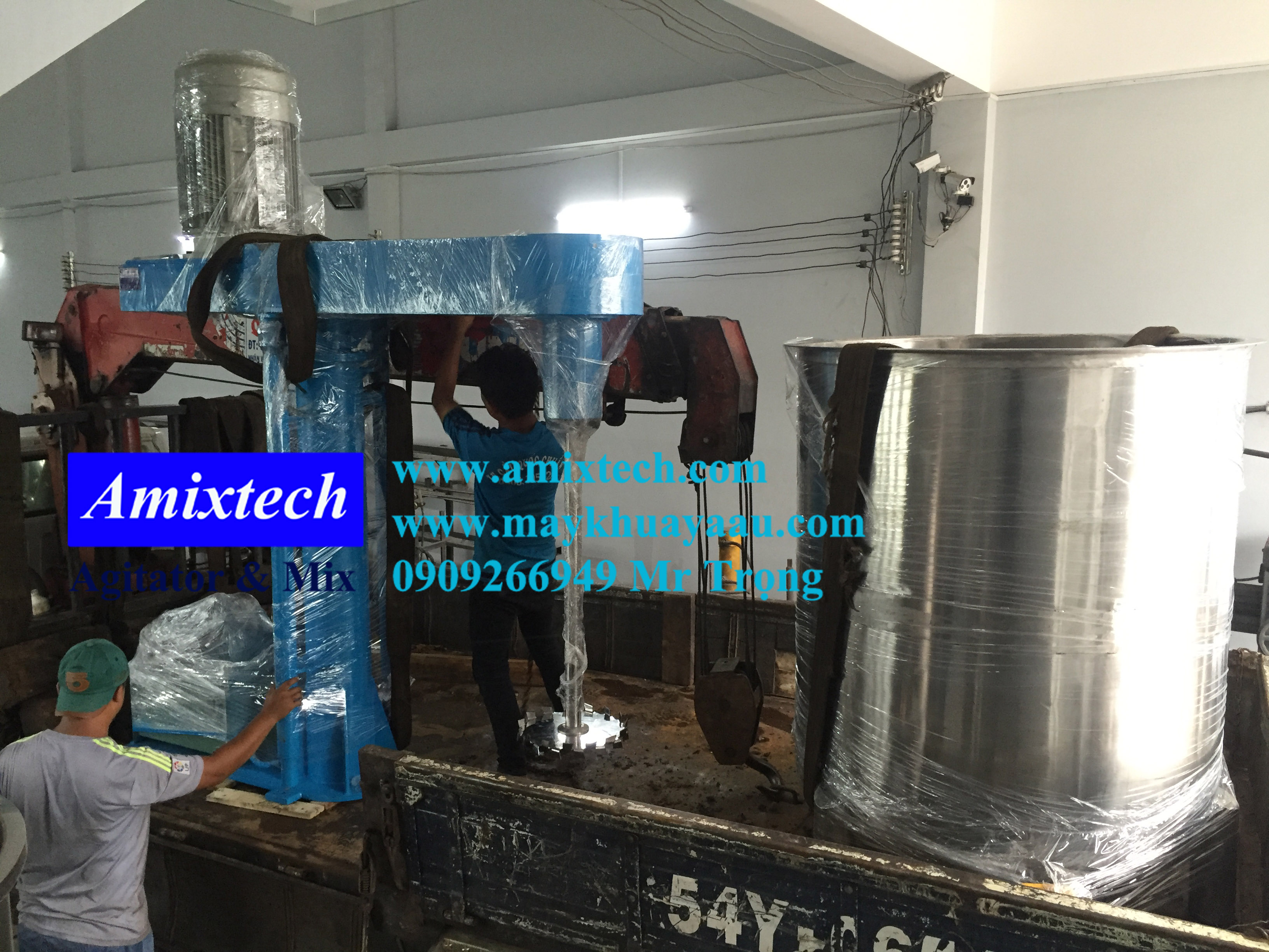 máy khuấy hóa chất 30kw