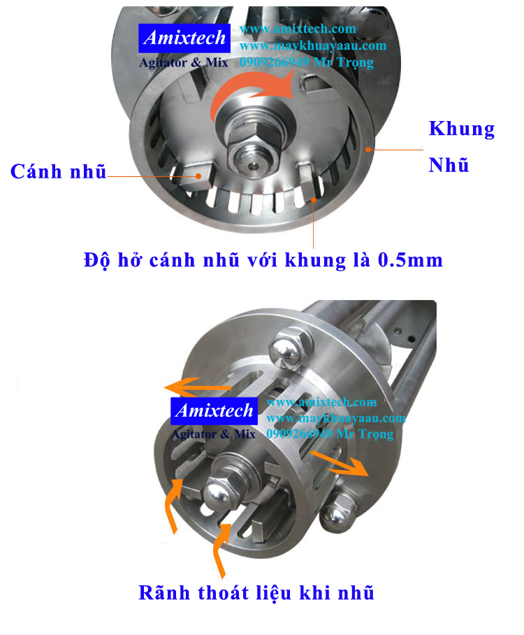 chi tiết cụm nhũ hóa